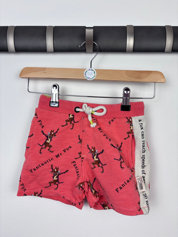 M&S Fox Shorts 3-4 Years-Shorts-Second Snuggle Preloved