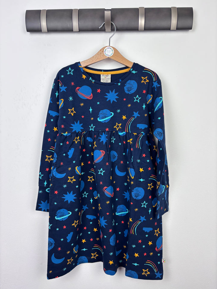 Frugi Space Dress 6-7 Years-Dresses-Second Snuggle Preloved