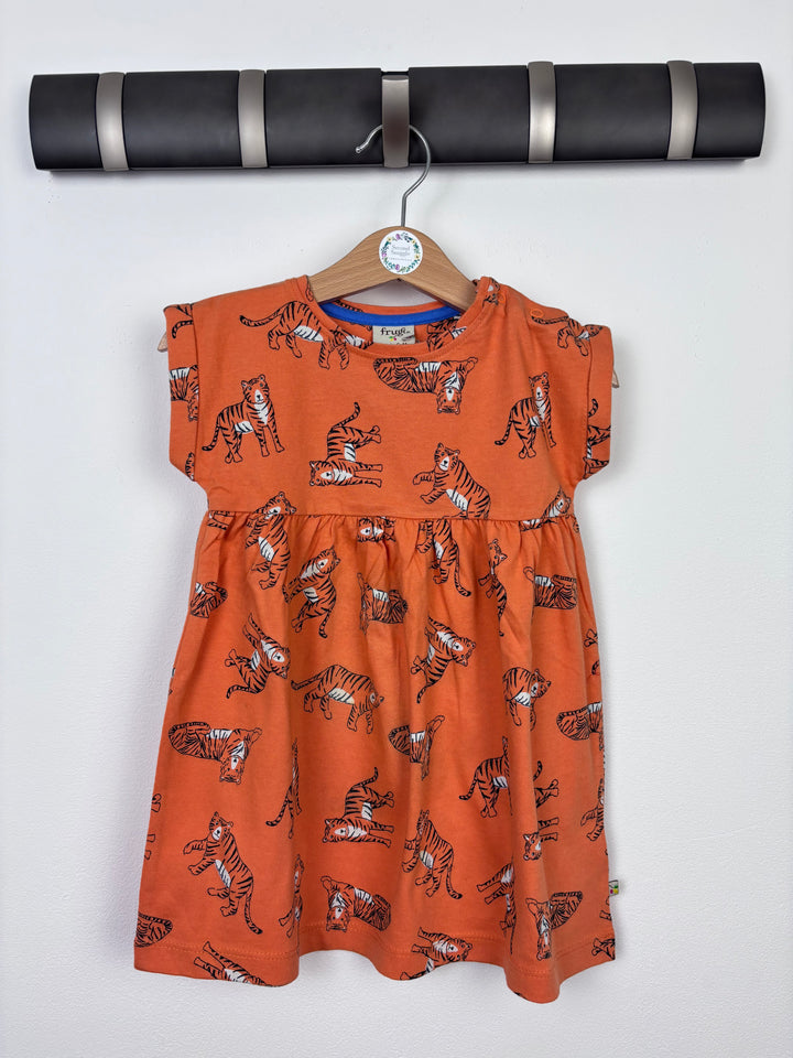 Frugi Tiger Dress 12-18 Months-Dresses-Second Snuggle Preloved