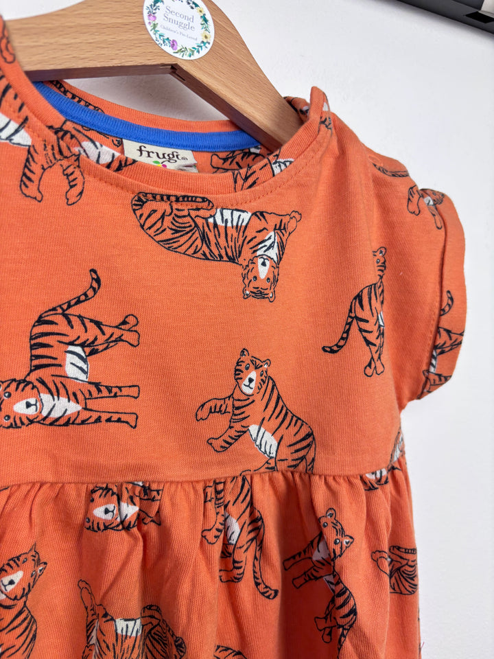 Frugi Tiger Dress 12-18 Months-Dresses-Second Snuggle Preloved