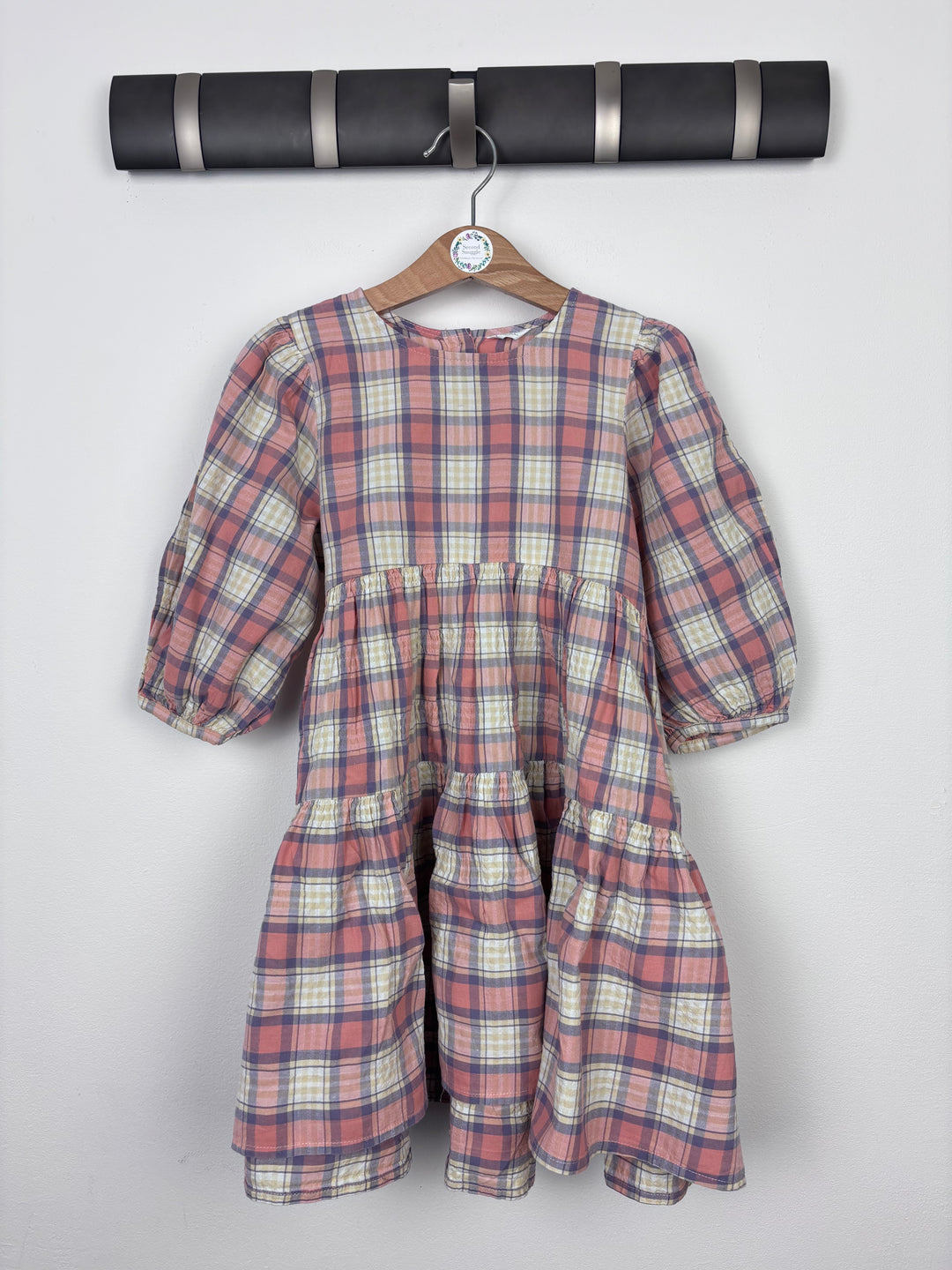 Next Pink Checkered Dress 4-5 Years-Dresses-Second Snuggle Preloved