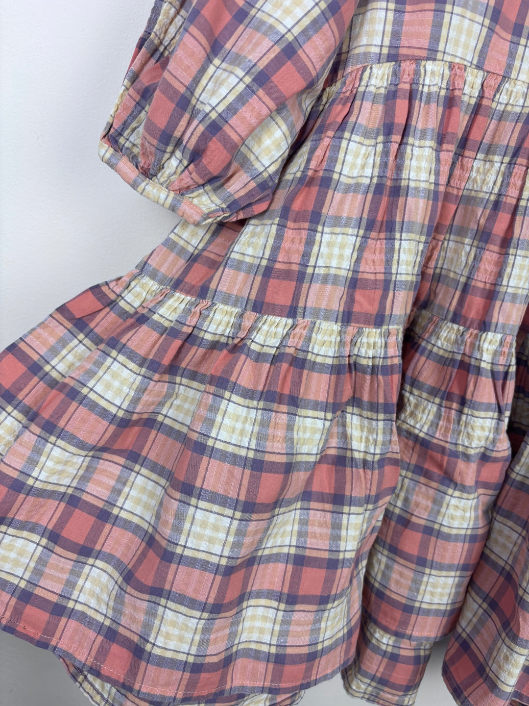 Next Pink Checkered Dress 4-5 Years-Dresses-Second Snuggle Preloved