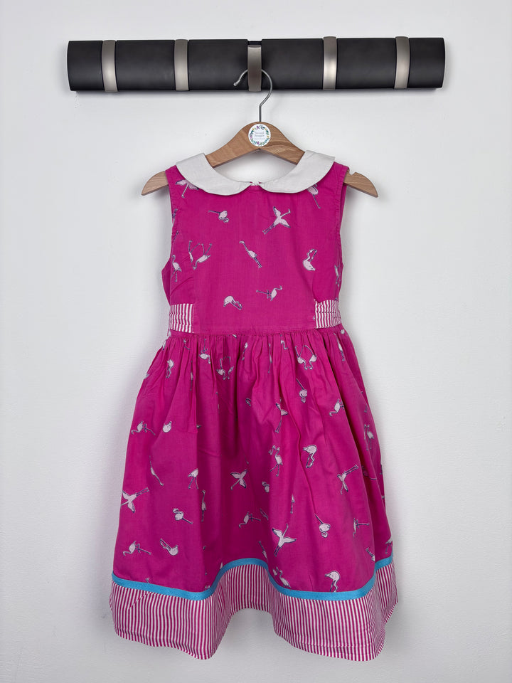 John Lewis Pink Flamingo Dress 5 Years-Dresses-Second Snuggle Preloved