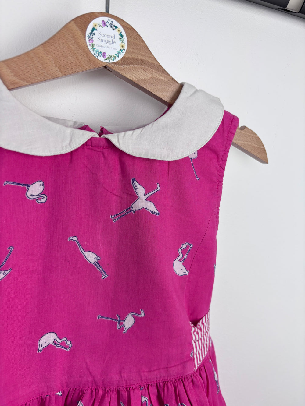 John Lewis Pink Flamingo Dress 5 Years-Dresses-Second Snuggle Preloved