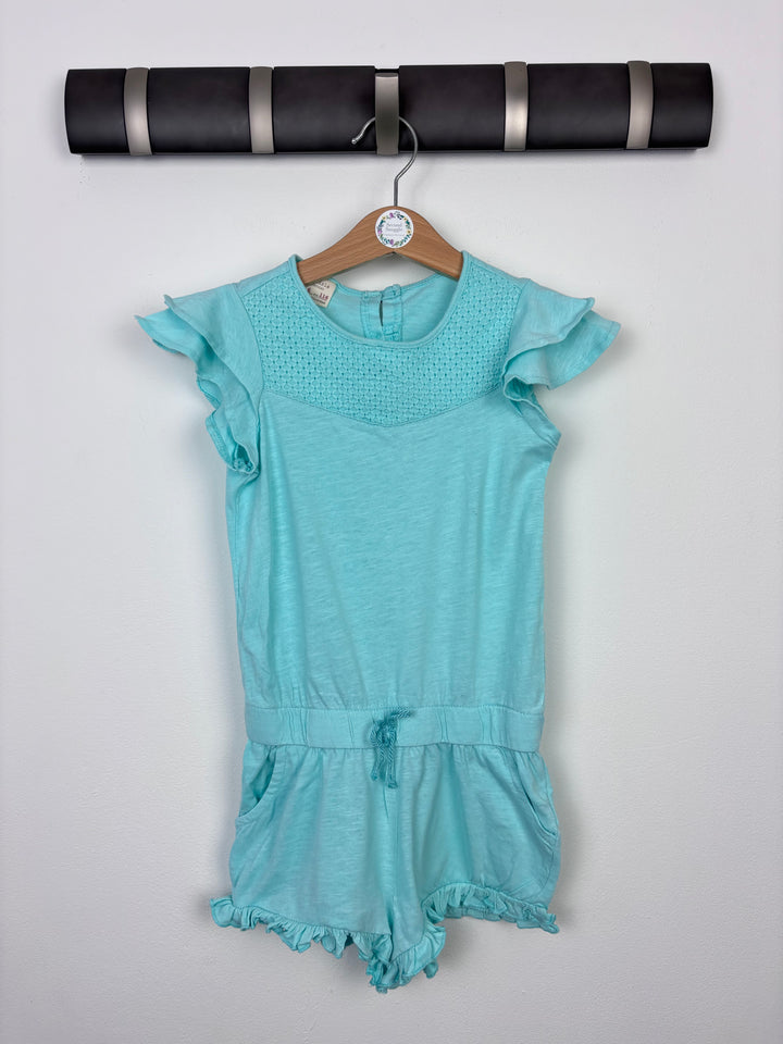 Zara Blue Playsuit 6 Years-Play Suits-Second Snuggle Preloved