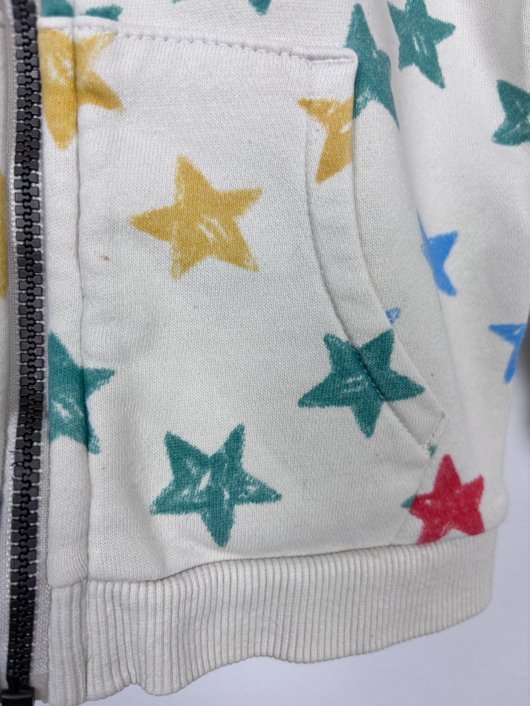 M&S Star Zip Hoodie 2-3 Years-Hoodies-Second Snuggle Preloved