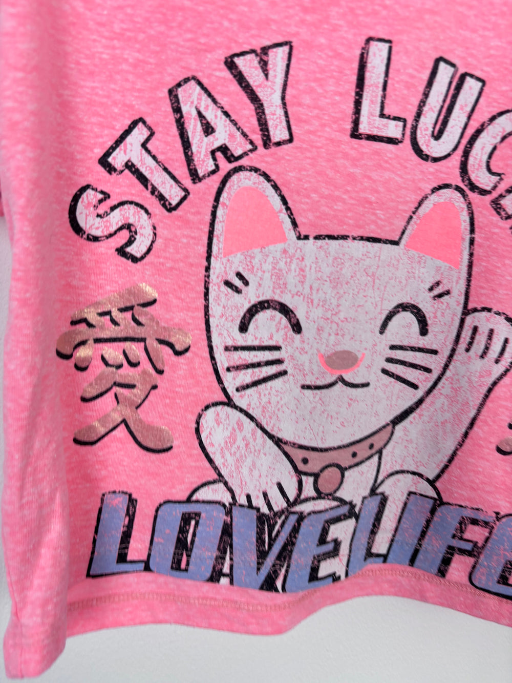 Next Pink Cat T-shirt 6 Years-Tops-Second Snuggle Preloved