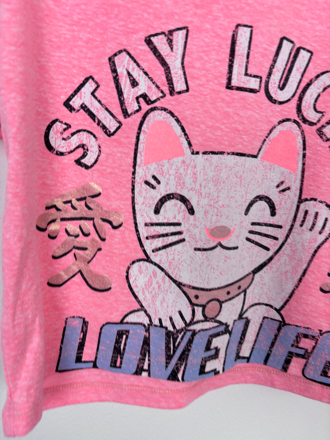 Next Pink Cat T-shirt 6 Years-Tops-Second Snuggle Preloved