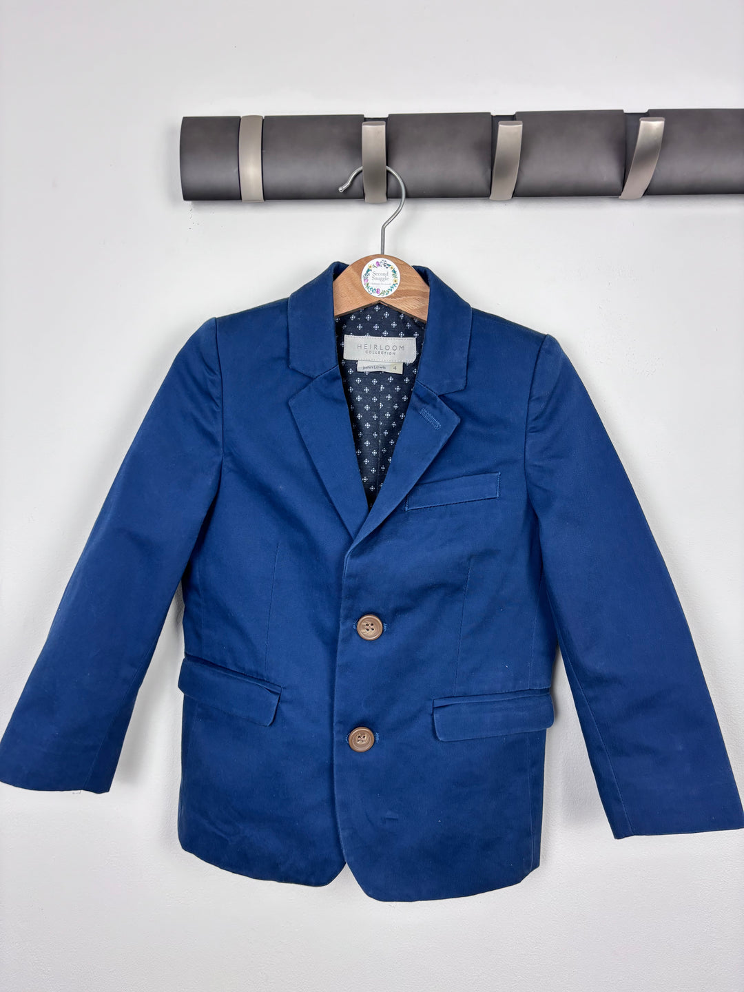 John Lewis Navy Shorts, Waistcoat & Jacket Set 4 Years-Suits-Second Snuggle Preloved