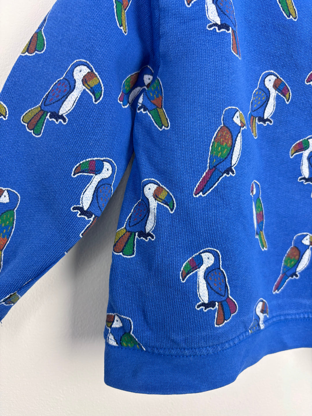 JoJo Maman Bebe Blue Toucan Jumper 2-3 Years-Jumpers-Second Snuggle Preloved