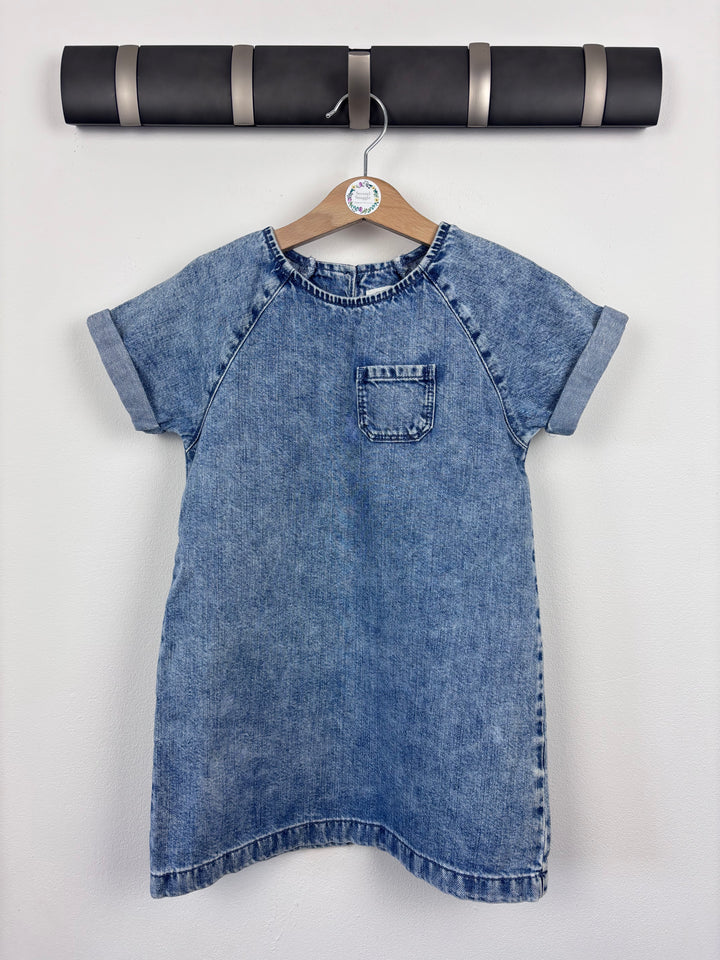 Next Denim Dress 3-4 Years-Dresses-Second Snuggle Preloved