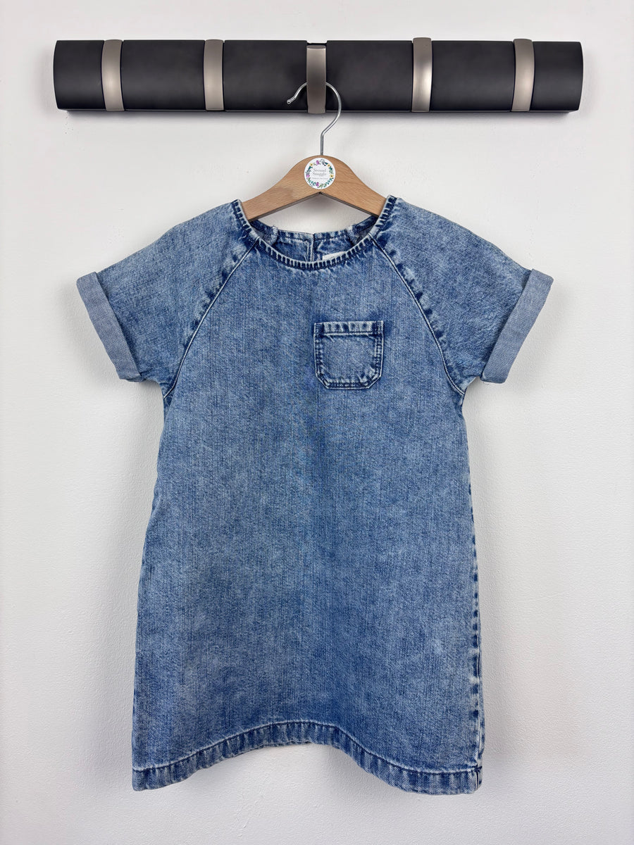 Next Denim Dress 3-4 Years-Dresses-Second Snuggle Preloved