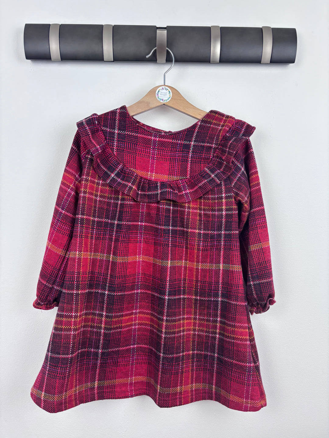 Next Red Checkered Dress 3-4 Years-Dresses-Second Snuggle Preloved