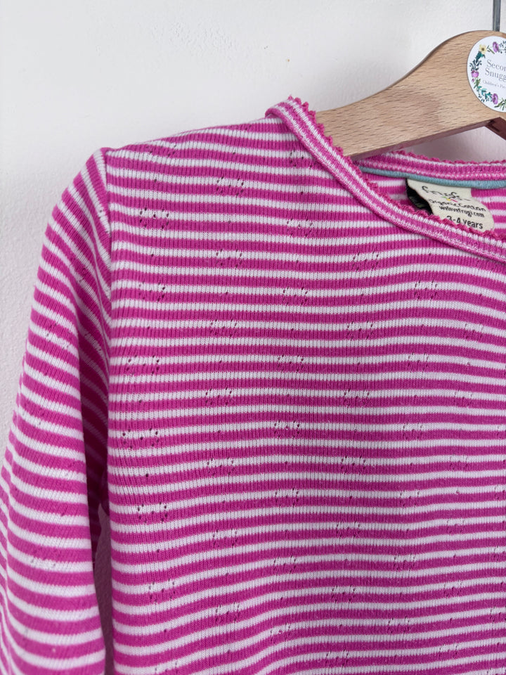 Frugi Pink Long Sleeved Top 3-4 Years-Tops-Second Snuggle Preloved