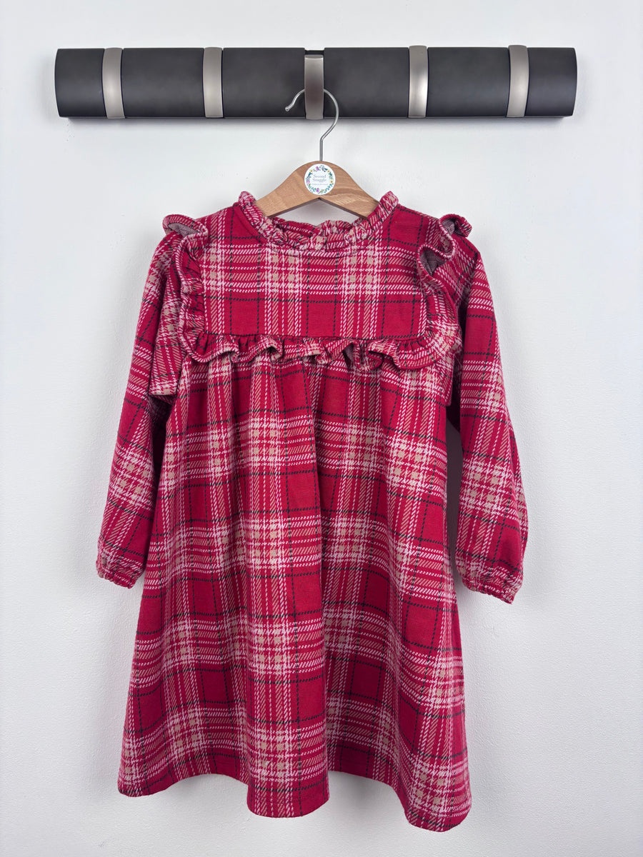 Next Red Checkered Dress 3-4 Years-Dresses-Second Snuggle Preloved