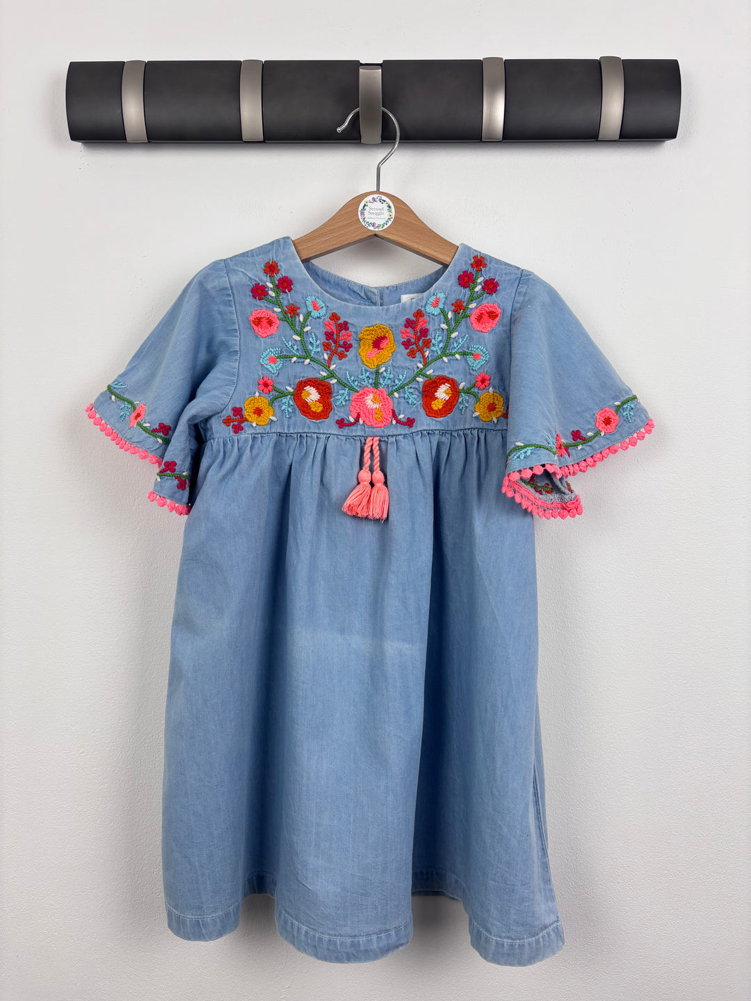 Next Denim Dress 3-4 Years-Dresses-Second Snuggle Preloved