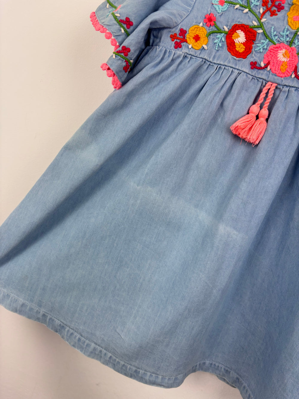 Next Denim Dress 3-4 Years-Dresses-Second Snuggle Preloved