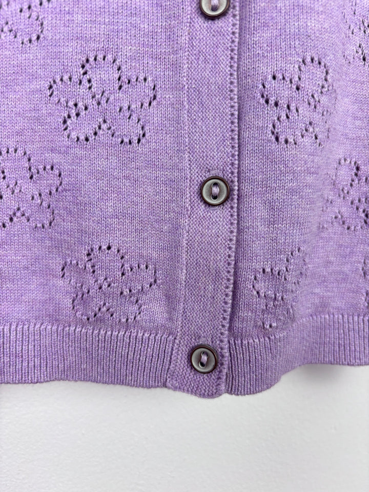 Next Floral Purple Cardigan-Cardigans-Second Snuggle Preloved