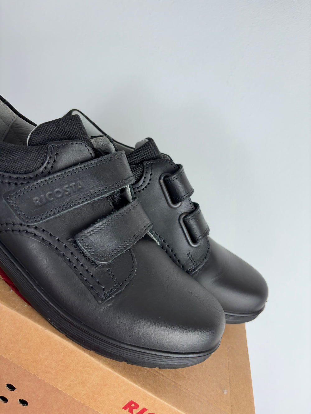 Ricosta William Black Leather Shoe-Shoes-Second Snuggle Preloved