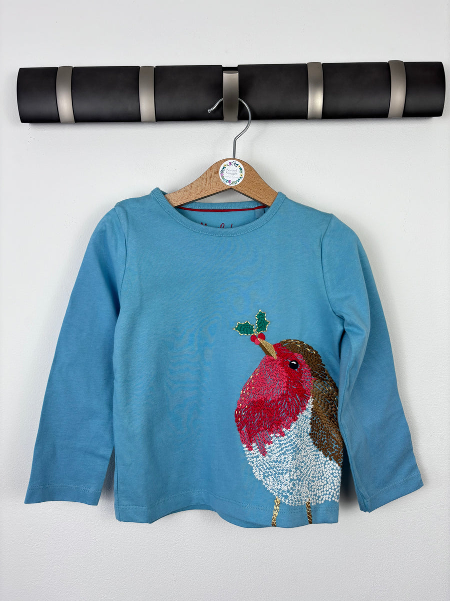 Mini Boden Long Sleeve Robin Top 4-5 Years-Tops-Second Snuggle Preloved