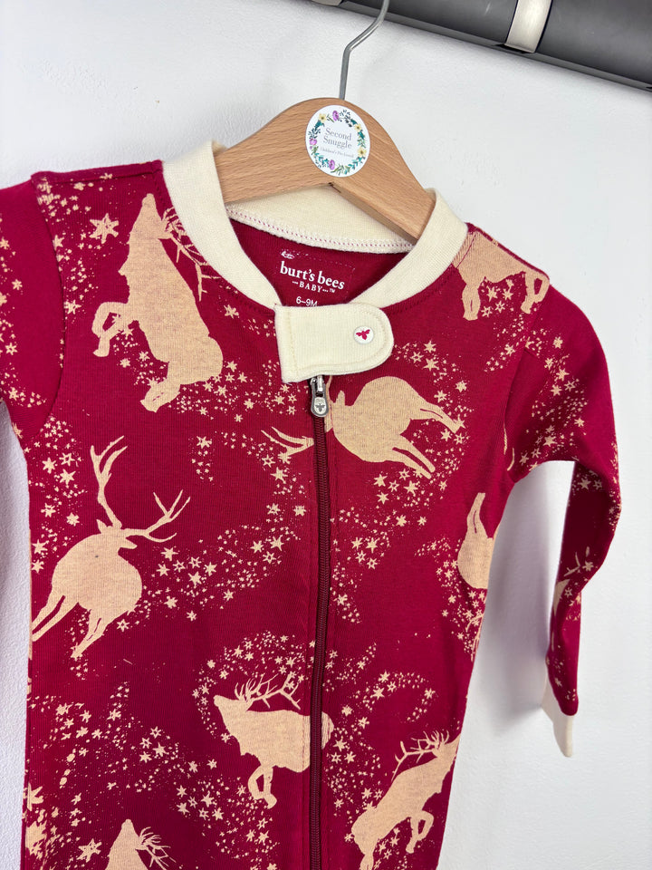 Burt Bees Reindeer Sleepsuit 3-6 Months-Sleepsuits-Second Snuggle Preloved