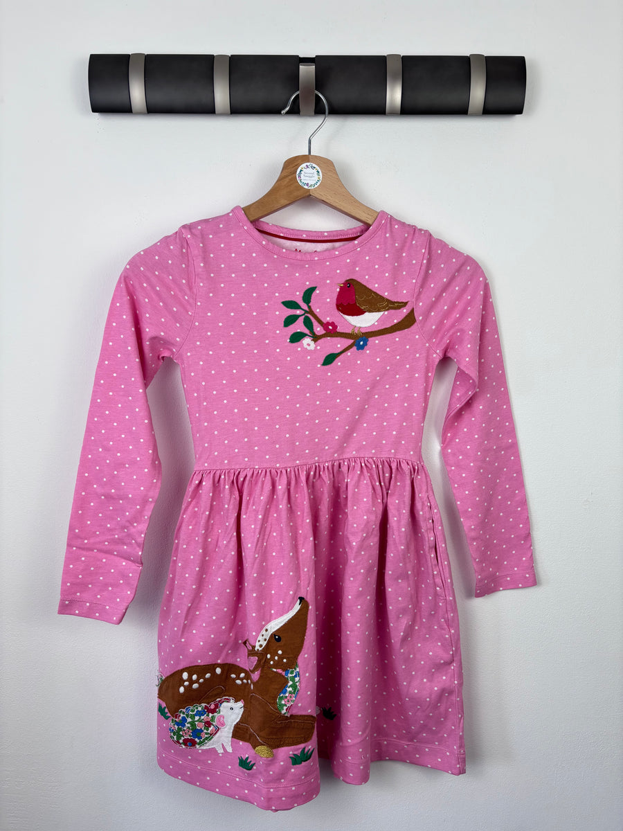 Mini Boden Pink Christmas Dress-Dresses-Second Snuggle Preloved