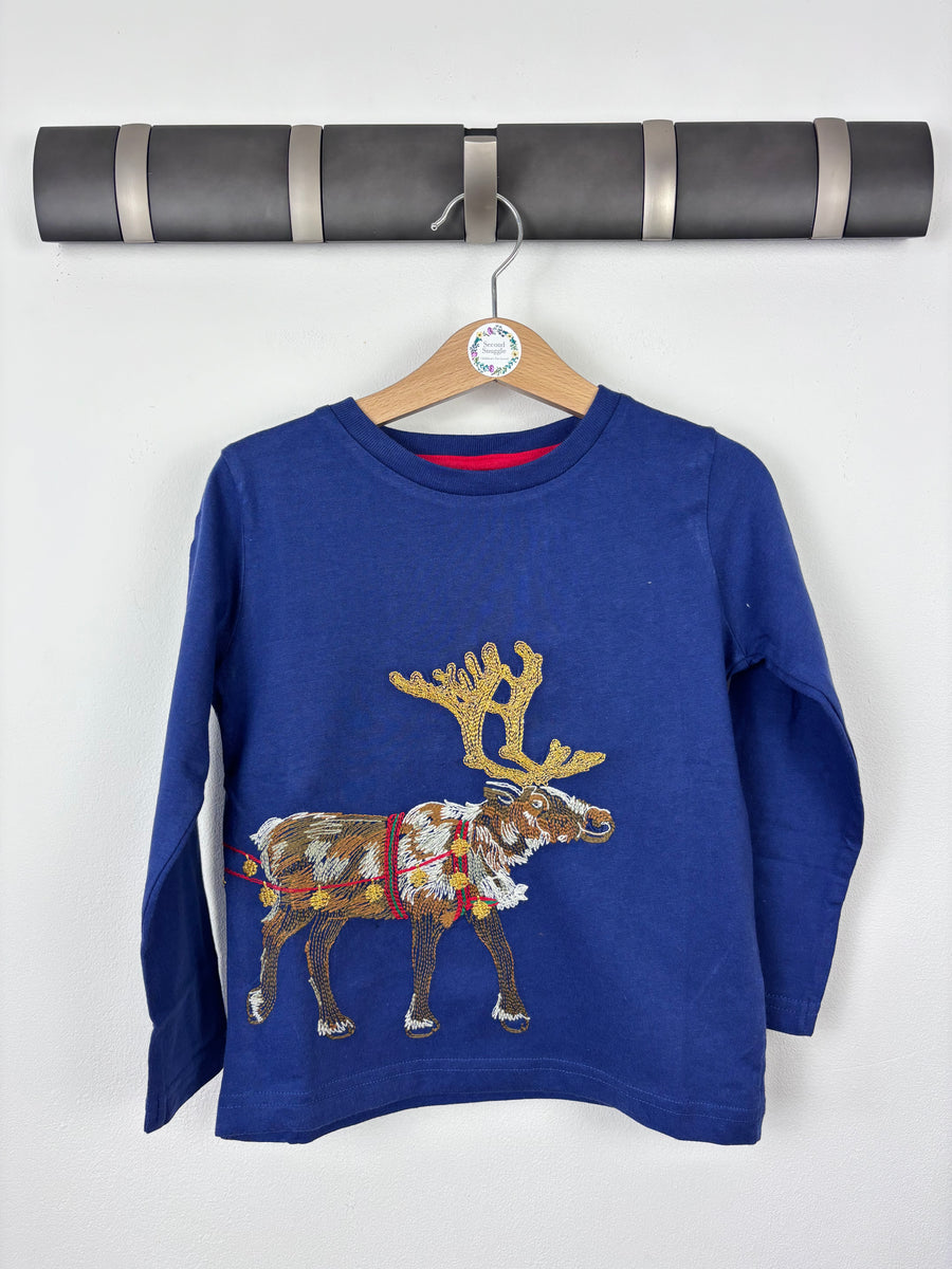 Mini Boden Christmas Sleigh Top-Tops-Second Snuggle Preloved