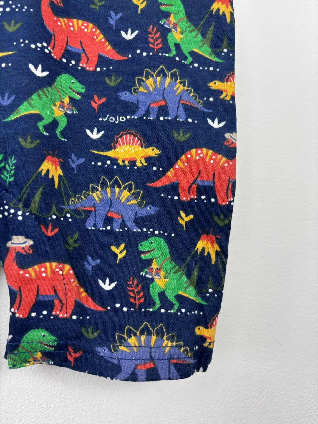 JoJo Maman Bebe Dinosaur Baby Romper-Rompers-Second Snuggle Preloved