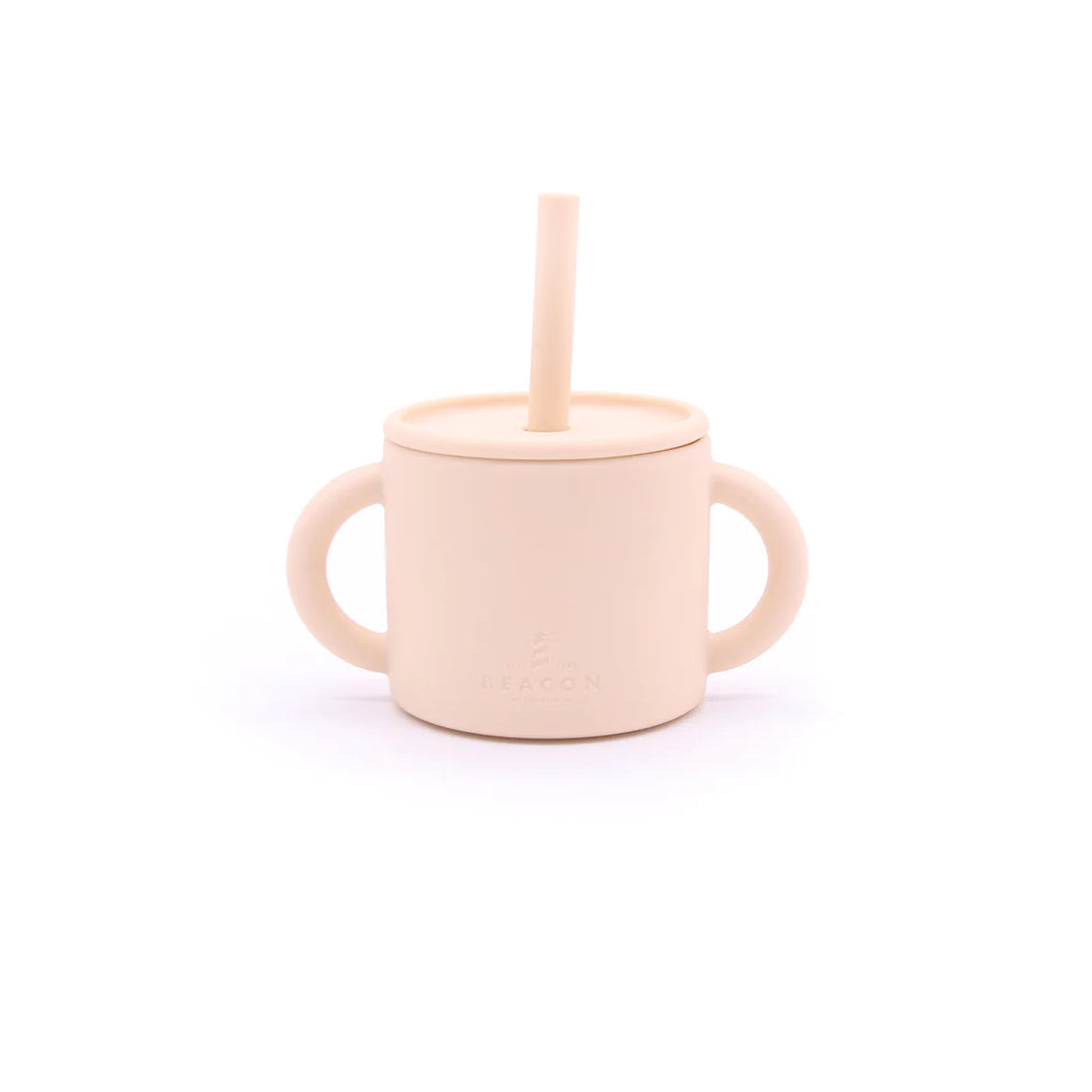 Silicone Cup With Handles & Straw-Cups-Second Snuggle Preloved