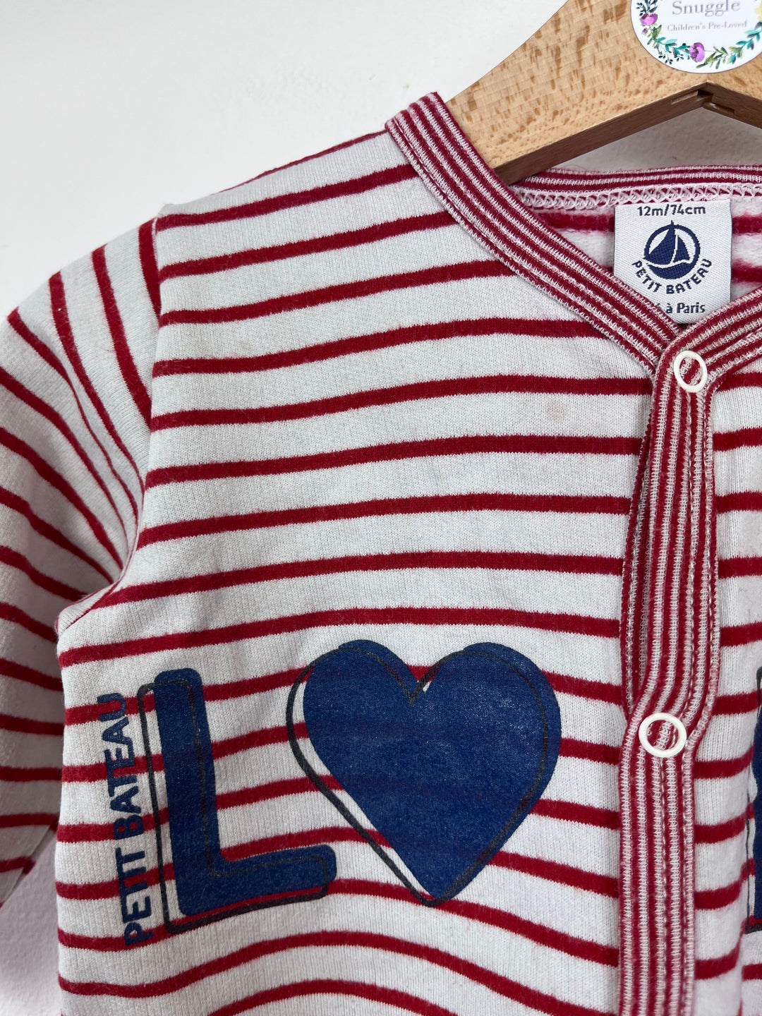 Petit Bateau 12 Months-Sleepsuits-Second Snuggle Preloved